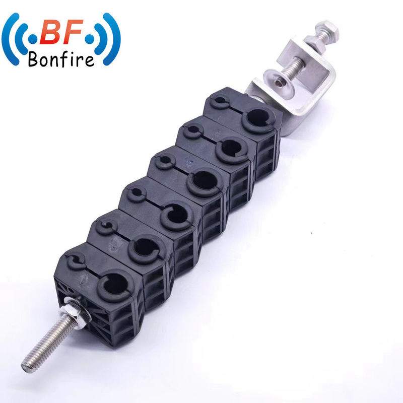 0.410kg Package Gross Weight 22.4mm Double Click-on Hangers for Coaxial Cable Performance