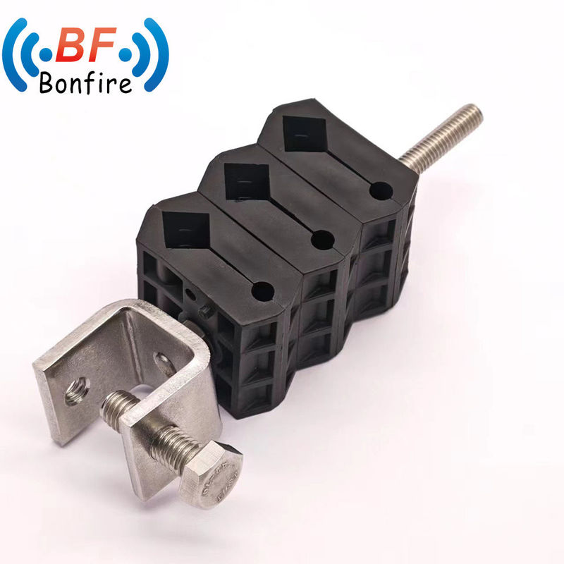 Single Hole 3 Way Self-Locking Tower Cable Clamp Performance for 7/8&quot; Coaxial RF Cables