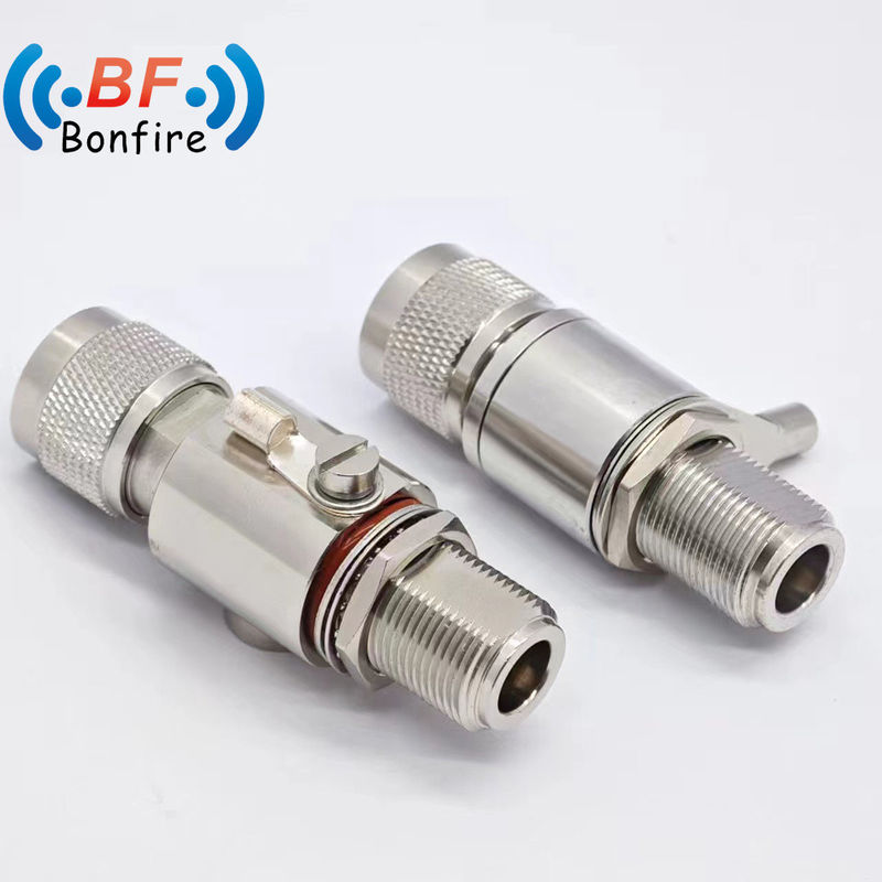 Indoor/Outdoor IP65 BLQ-XXXXX 0-3GHz Antenna Feed Lightning Surge Protector N Male to SMA Female Jack Lightning Arrester
