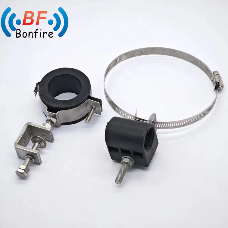 Double Hole Clamp Feeder Cable Clip for 1-5/8&quot; Coaxial Cable Long-Lasting Performance