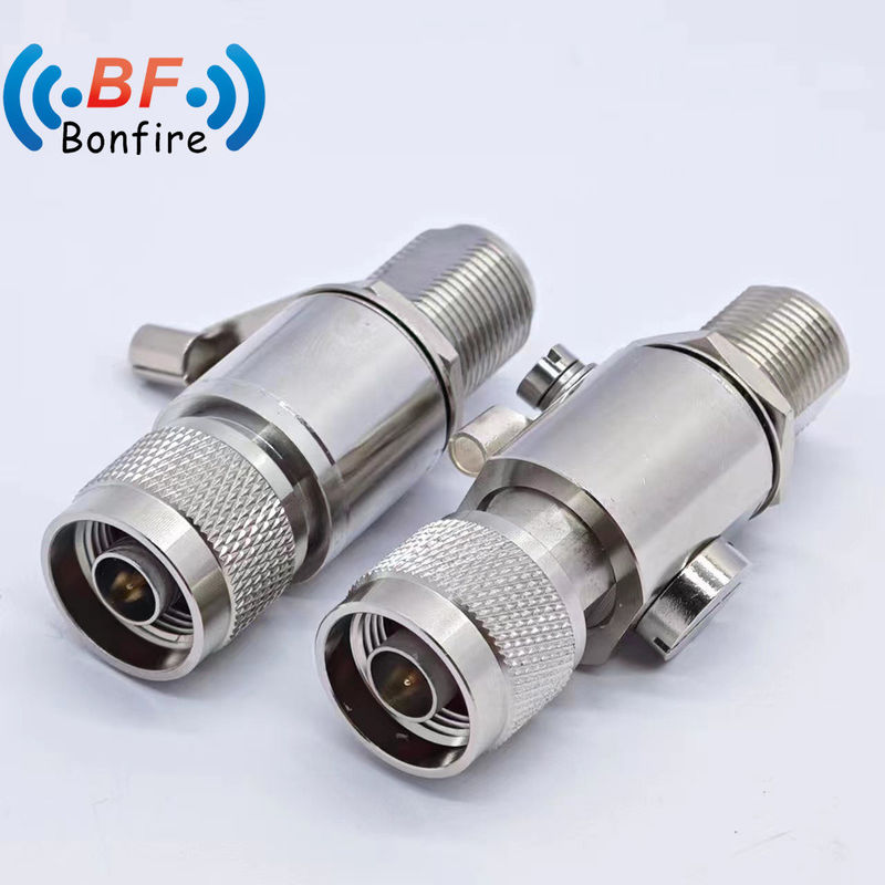 698-3800MHz F Female to Jack Female Coaxial Connector Lightning Protection Accessory