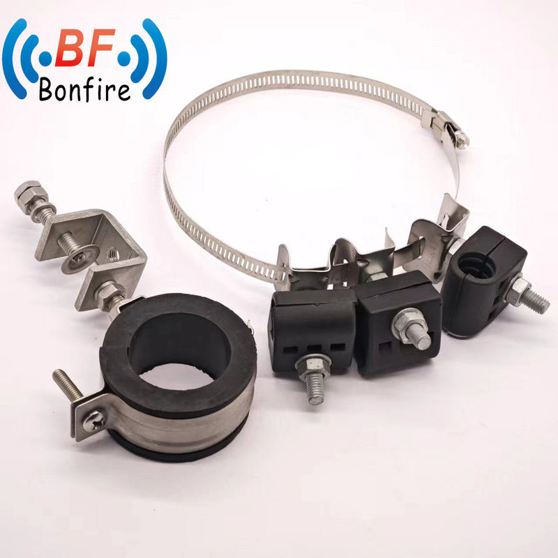 Trial Order Accepted Customized Double RF Cable Clamp for 1/2&quot; Corrugated Cables