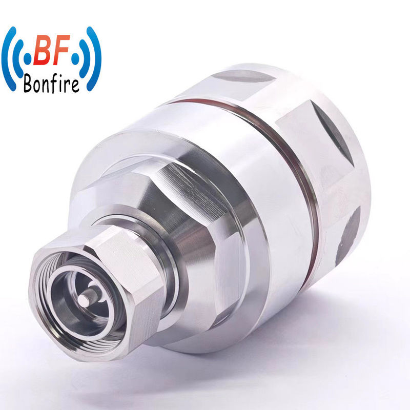 7/8&quot;Felxible Coaxial Cable 4.3-10 Male RF Connector with Low Insertion Loss of 0.1 dB