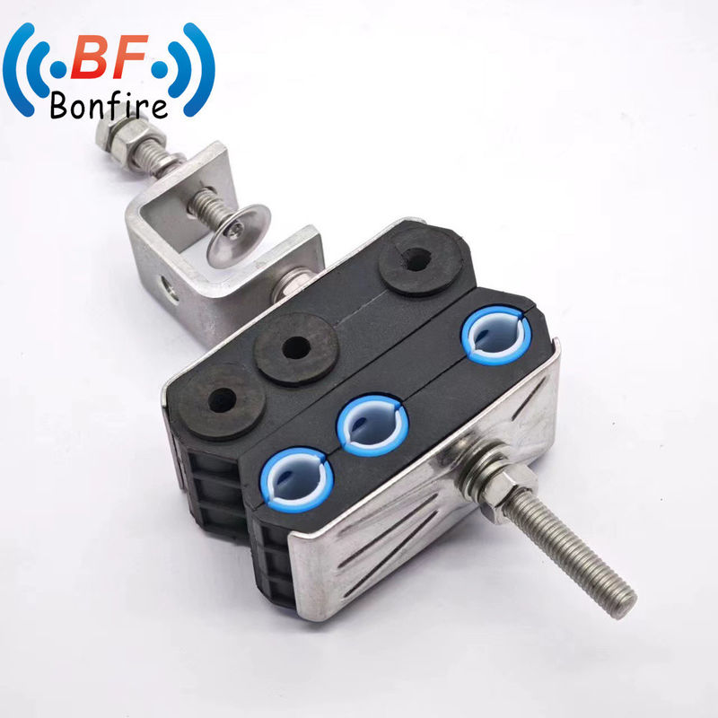 2 Hole Customized Size Coaxial Feeder Cable Clamp for Electrical Appliance