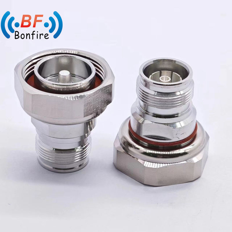 Low Pim RF Connector -160dbc DC-4GHz 4.3/10 Male to N Female RF Adaptor for Materials